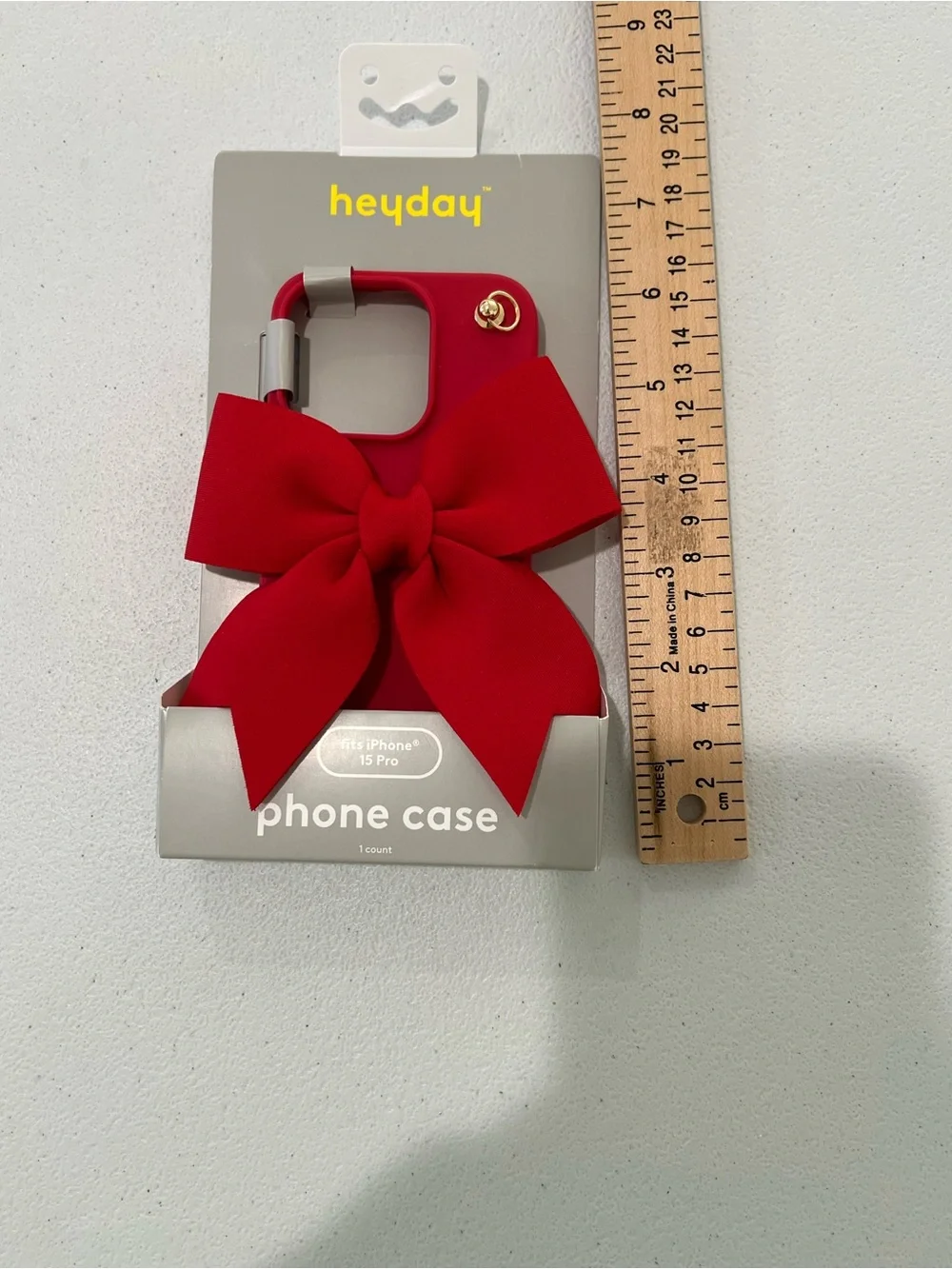 Heyday Red Bow Pop Apple iPhone 16 Cell Phone Case  NWT